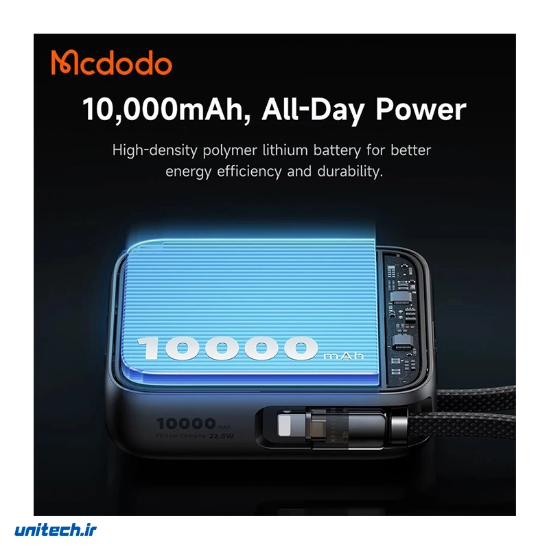 پاوربانک 22.5 وات مک دودو مدل MC255 ظرفیت 10000 میلی آمپر ساعت10